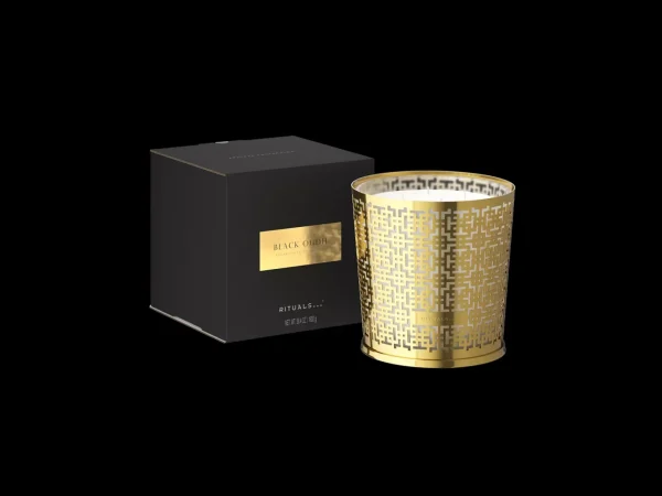 Rituals Large Black Oudh Scented Candle With Metal Sleeve